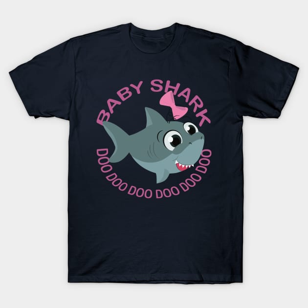 Baby Sharky Shark T-Shirt by Nori